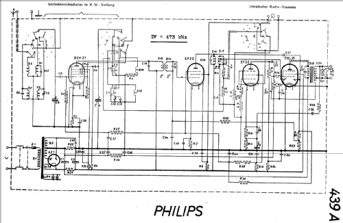 439 A; Philips - Schweiz (ID = 19152) Radio