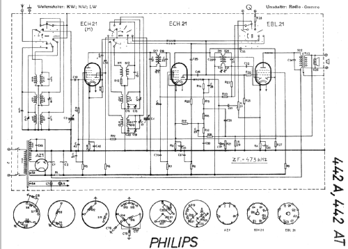 442 A; Philips - Schweiz (ID = 19357) Radio