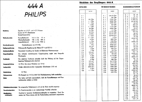 444A; Philips - Schweiz (ID = 19157) Radio