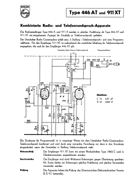 446AT; Philips - Schweiz (ID = 2855039) Radio