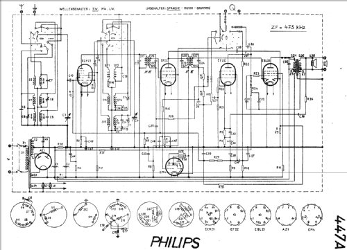 447A; Philips - Schweiz (ID = 19404) Radio