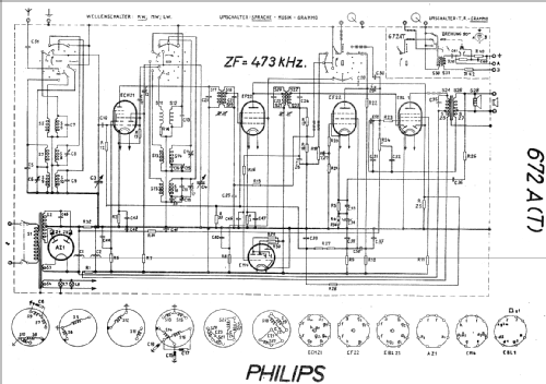 672A ; Philips - Schweiz (ID = 19425) Radio
