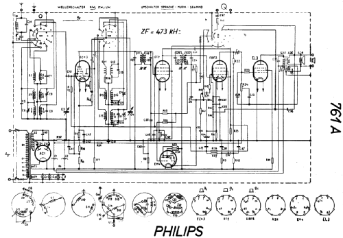 761A; Philips - Schweiz (ID = 19500) Radio