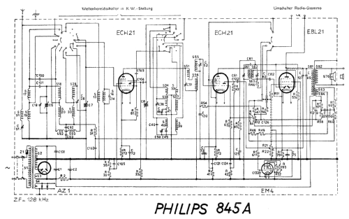 845 A; Philips - Schweiz (ID = 1947866) Radio