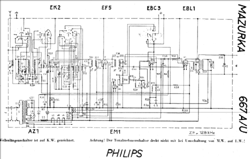 Mazurka 667A; Philips - Schweiz (ID = 19259) Radio