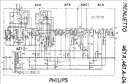 Menuetto 461A; Philips - Schweiz (ID = 19172) Radio