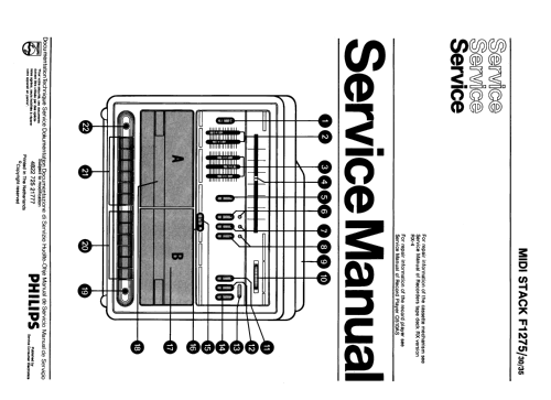 Integrated Stereo Midi System F1275 /30 /35; Philips, Singapore (ID = 2586752) Radio