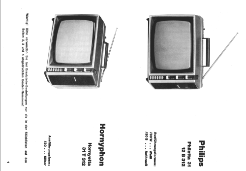Philetta 31 12B312 /30W /30S; Philips - Österreich (ID = 1944805) Television