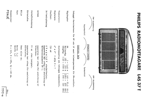 Foajé L4S37T Ch= T7C-a; Philips, Svenska AB, (ID = 2506380) Radio