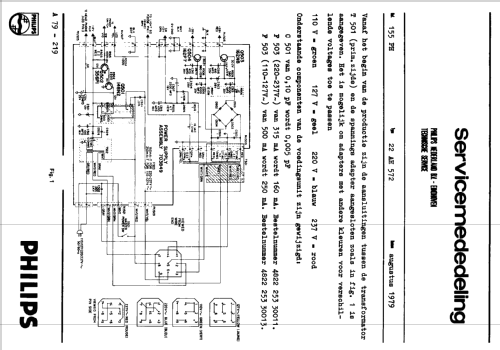 High Fidelity Laboratories Pre-Amplifier 572 22AH572 /00 /44; Philips USA (ID = 2669692) Ampl/Mixer