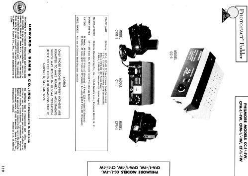 AC Power Supply CPA-1, CPA-1W; Philmore Mfg. Co. - (ID = 562389) Aliment.