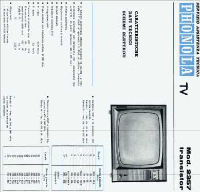 2357; Phonola SA, FIMI; (ID = 1747530) Televisión
