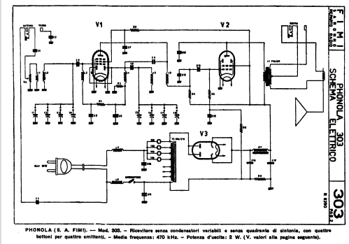 303; Phonola SA, FIMI; (ID = 382831) Radio