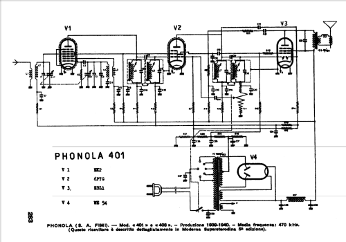 401; Phonola SA, FIMI; (ID = 382856) Radio