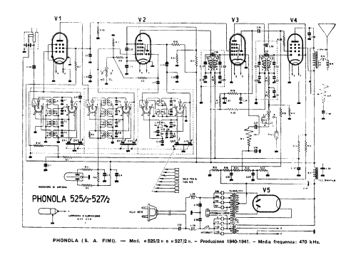 Neosinto 527 Ch=525; Phonola SA, FIMI; (ID = 381603) Radio