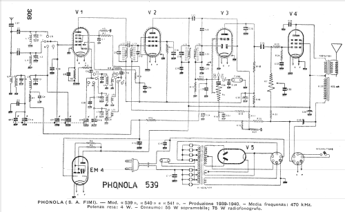 539; Phonola SA, FIMI; (ID = 632180) Radio