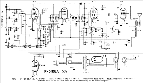 539; Phonola SA, FIMI; (ID = 1209375) Radio
