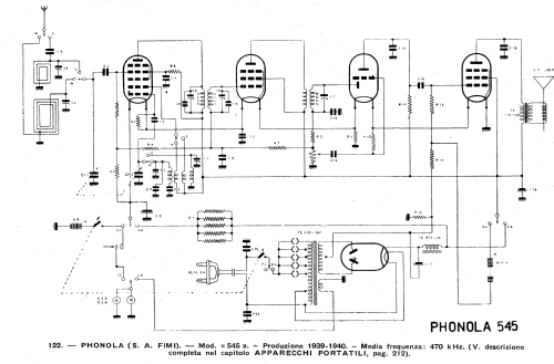 545; Phonola SA, FIMI; (ID = 2588110) Radio