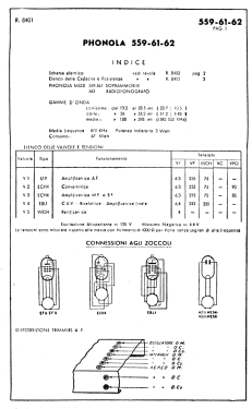 559; Phonola SA, FIMI; (ID = 2773093) Radio