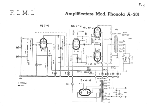 A301; Phonola SA, FIMI; (ID = 182691) Ampl/Mixer