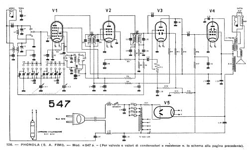 'Castiglioni' 547; Phonola SA, FIMI; (ID = 2544778) Radio