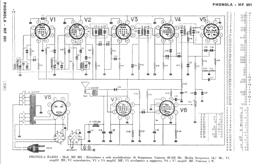 MF801; Phonola SA, FIMI; (ID = 260752) Radio