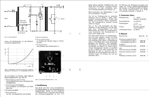 Hochspannungsgerät 18 kV 07621.90 + 07621.93; Phywe, Physikalische (ID = 1596829) teaching