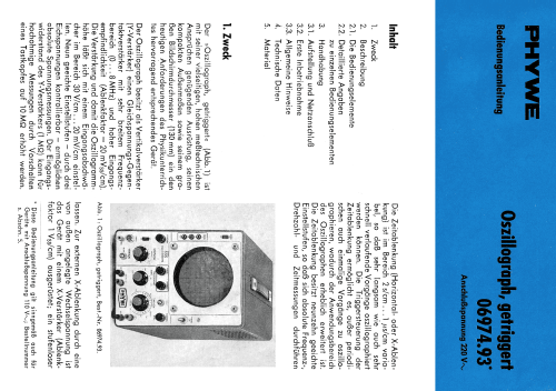 Oscilloscope 555 06974.93; Phywe, Physikalische (ID = 2661137) teaching