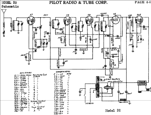 20 ; Pilot Electric Mfg. (ID = 596462) Radio