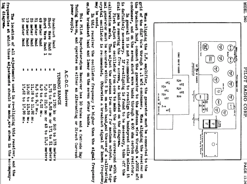 340 ; Pilot Electric Mfg. (ID = 605408) Radio