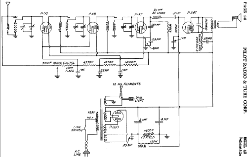 43 ; Pilot Electric Mfg. (ID = 596469) Radio