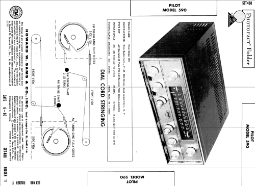 FM-AM Tuner 590; Pilot Electric Mfg. (ID = 561929) Radio