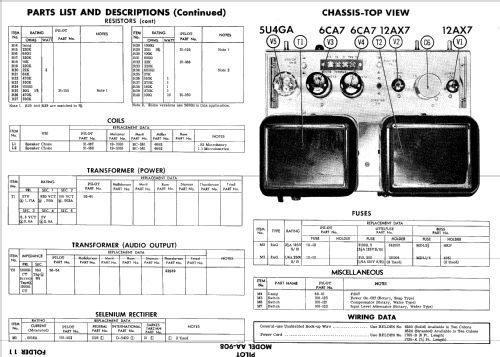 AA-908 ; Pilot Electric Mfg. (ID = 644448) Ampl/Mixer
