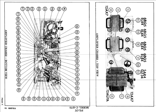 C-1070 Ch= SP-210 + SA-232; Pilot Electric Mfg. (ID = 601907) Radio