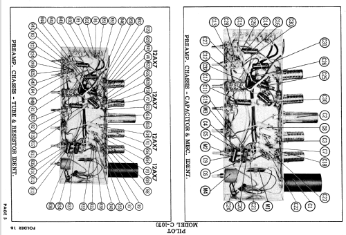 C-1070 Ch= SP-210 + SA-232; Pilot Electric Mfg. (ID = 601908) Radio