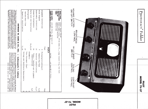 Pilot Candid TV37; Pilot Electric Mfg. (ID = 1281239) Television