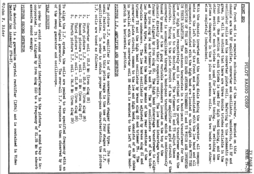 Pilot Candid TV37; Pilot Electric Mfg. (ID = 726570) Television