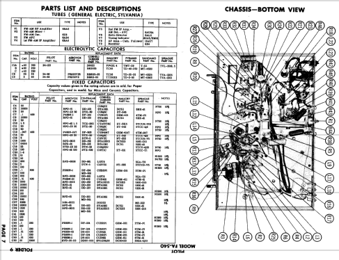 FA-540 ; Pilot Electric Mfg. (ID = 619112) Radio