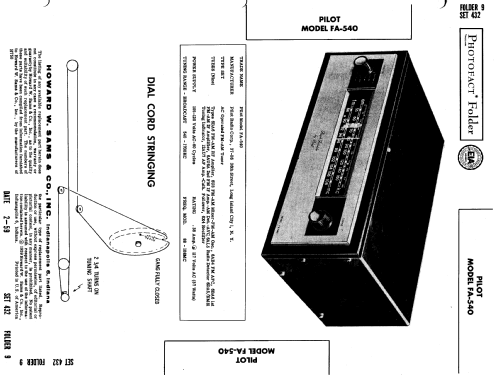 FA-540 ; Pilot Electric Mfg. (ID = 619116) Radio