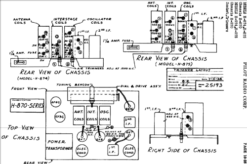 H-974 Ch= H970; Pilot Electric Mfg. (ID = 601405) Radio