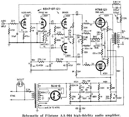 Pilotone AA-904; Pilot Electric Mfg. (ID = 1896852) Ampl/Mixer