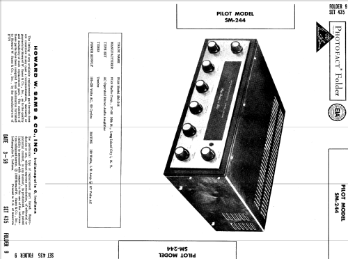 SM-244 ; Pilot Electric Mfg. (ID = 642961) Ampl/Mixer