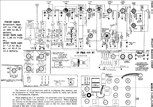 T-131 ; Pilot Electric Mfg. (ID = 605395) Radio