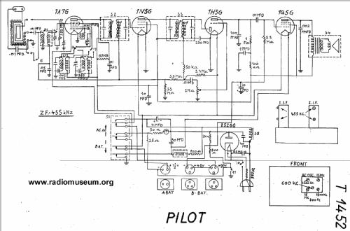 T-1452 ; Pilot Electric Mfg. (ID = 22190) Radio