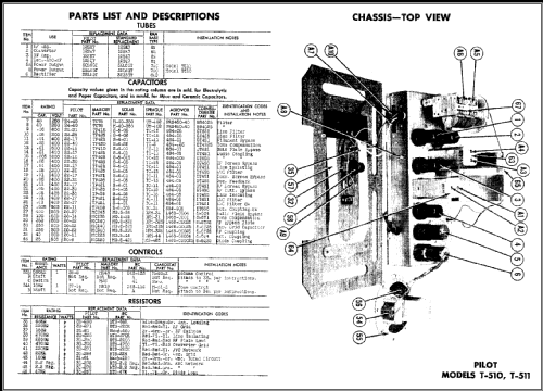 T-511 ; Pilot Electric Mfg. (ID = 477454) Radio