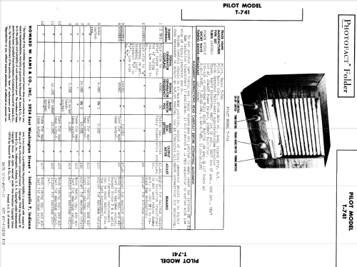 T-741 ; Pilot Electric Mfg. (ID = 962550) Radio