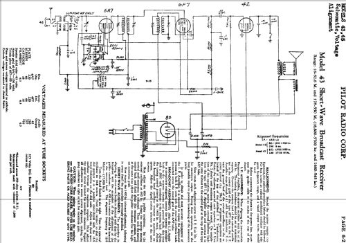 X-43 ; Pilot Electric Mfg. (ID = 598130) Radio