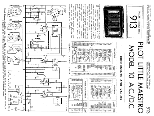 Little Maestro 10AC/DC; Pilot Radio Ltd.; (ID = 370216) Radio