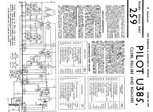 U385 ; Pilot Radio Ltd.; (ID = 1038993) Radio