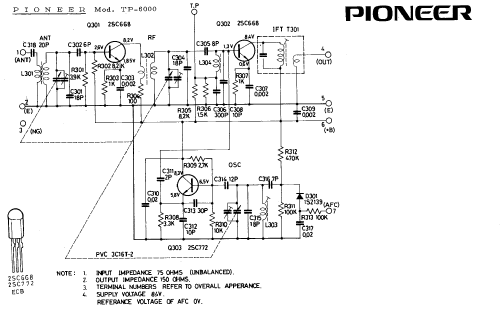 Car Radio TP-6000; Pioneer Corporation; (ID = 914779) Car Radio